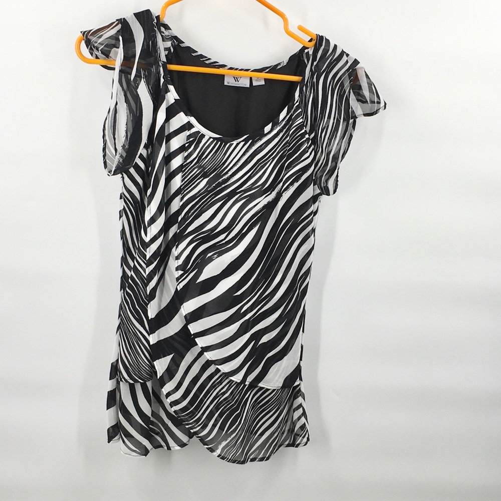 ⬇️$25 Worthington animal print zebra blous…